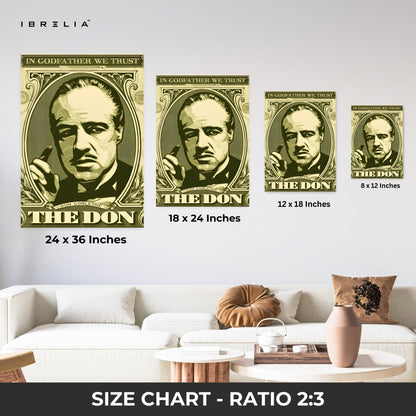 The Godfather “The Don” Wall Frame | 4K Ultra Wrap Frame Wall Art in Pakistan | IBRELIA™ - IBRELIA