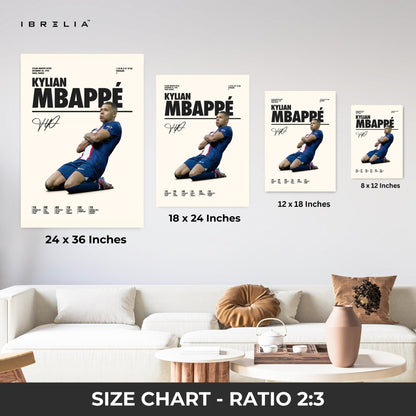Kylian Mbappé France Celebration – 4K Ultra Wrap Frame Wall Art in Pakistan | IBRELIA™ - IBRELIA