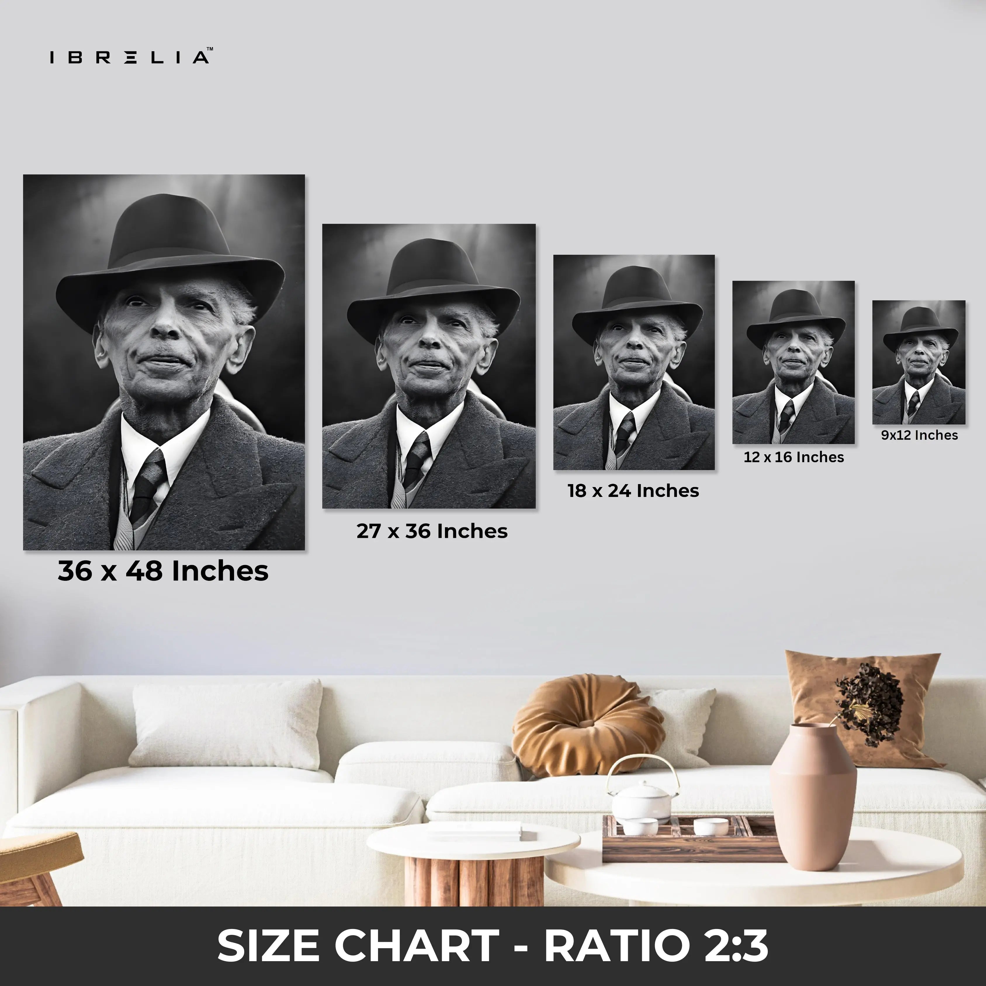 Pakistan Founding Legends 3 Panel 4K Ultra HD Wall Art in Pakistan | IBRELIA™ IBRELIA