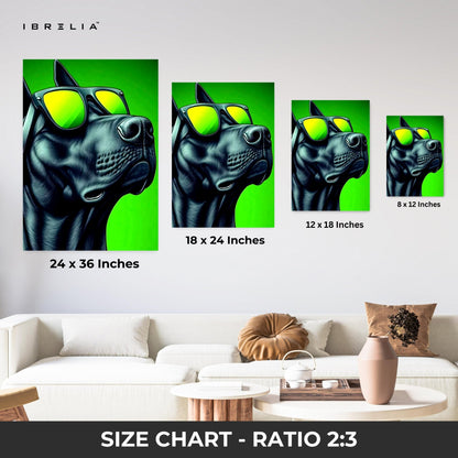 Cool Dog Wall Frame | 4K Ultra Wrap Frame Wall Art in Pakistan | IBRELIA™ - IBRELIA