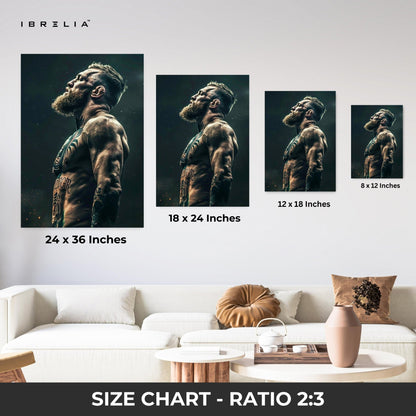 The Fighter’s Spirit Wall Frame | 4K Ultra Wrap Frame Wall Art in Pakistan | IBRELIA™ - IBRELIA