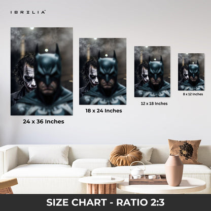 Batman vs Joker Wall Frame | 4K Ultra Wrap Frame Wall Art in Pakistan | IBRELIA™ - IBRELIA