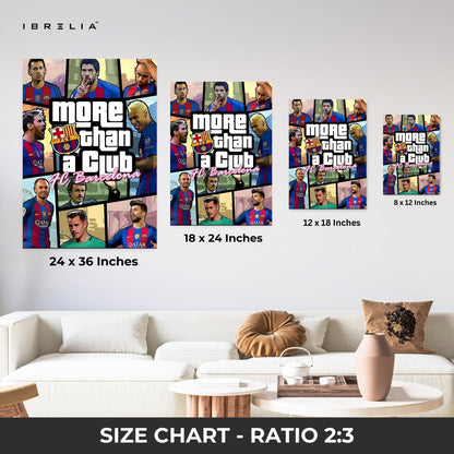 FC Barcelona Wall Art – “More Than a Club” Edition | IBRELIA™ - IBRELIA