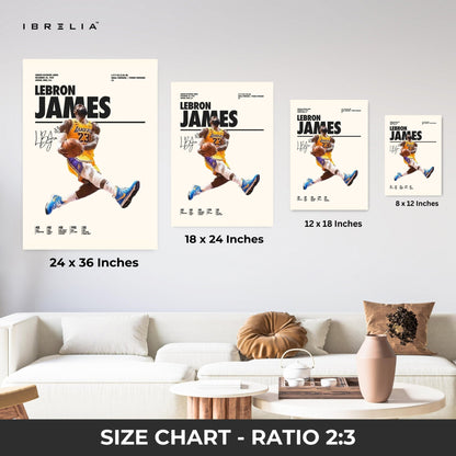 LeBron James Lakers Dunk – 4K Ultra Wrap Frame Wall Art in Pakistan | IBRELIA™ - IBRELIA