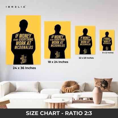 The Wolf of Wall Street Wall Art – Money Quote Edition | IBRELIA™ - IBRELIA