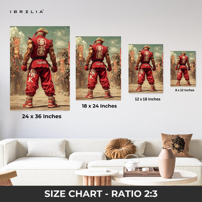 Supreme Fighter Wall Frame | 4K Ultra Wrap Frame Wall Art in Pakistan | IBRELIA™ - IBRELIA