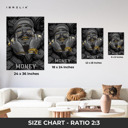 MONEY Wall Frame | 4K Ultra Wrap Frame Wall Art in Pakistan | IBRELIA™ - IBRELIA