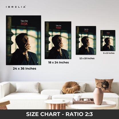 Take The Risk Wall Frame | 4K Ultra Wrap Frame Wall Art in Pakistan | IBRELIA™ - IBRELIA