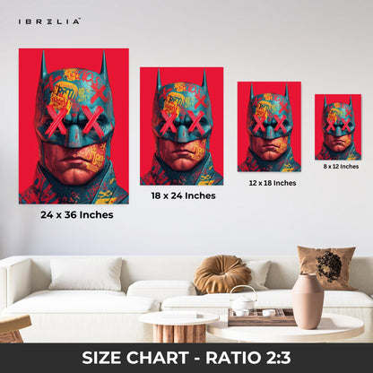 Graffiti Batman 4K Ultra HD Wall Art in Pakistan | IBRELIA™ - IBRELIA
