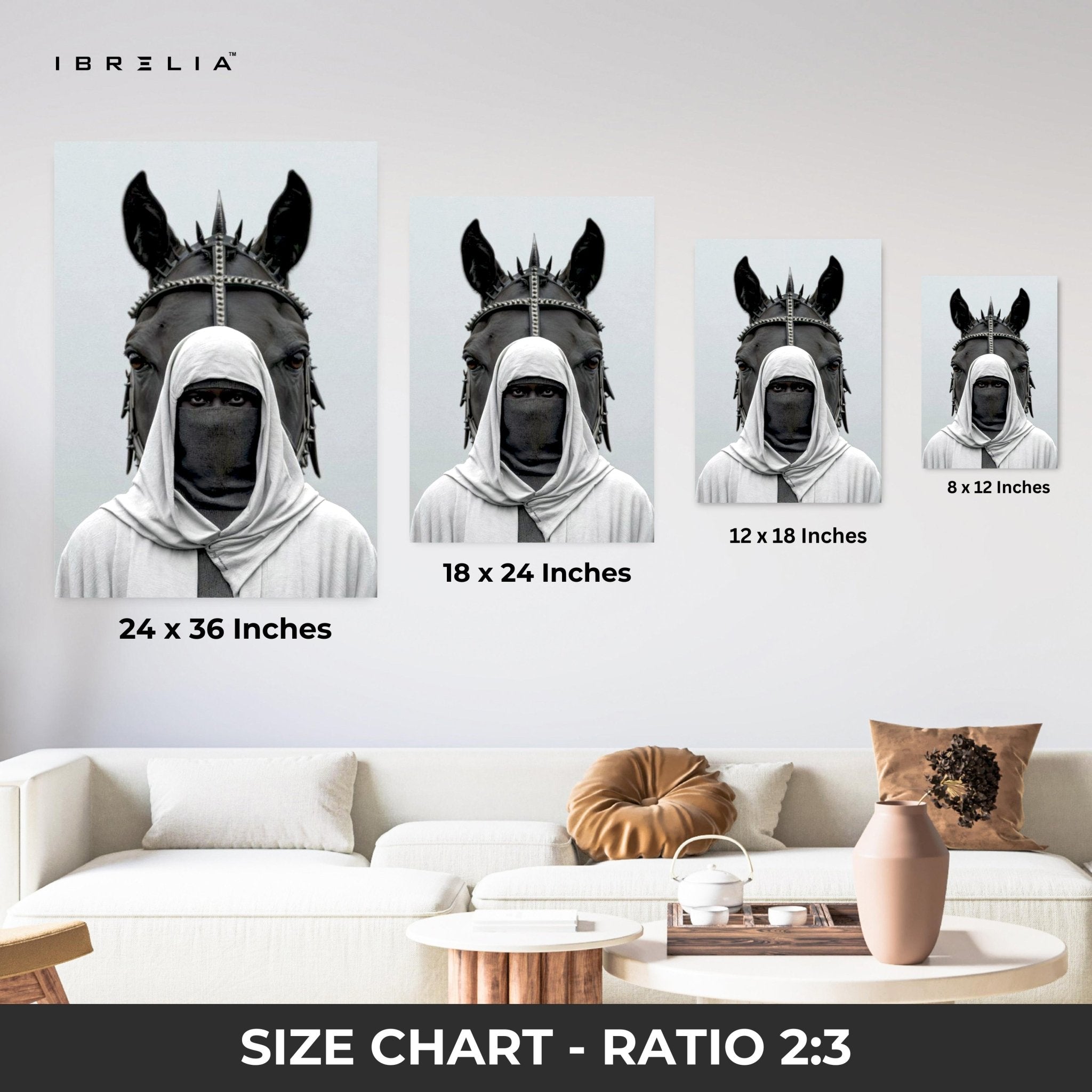 Warrior of the Desert Wall Frame | 4K Ultra Wrap Frame Wall Art in Pakistan | IBRELIA™ - IBRELIA