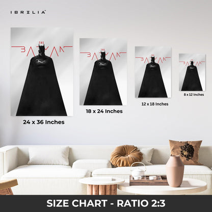 The Batman Minimal Noir Wall Frame | 4K Ultra Wrap Frame Wall Art in Pakistan | IBRELIA™ - IBRELIA