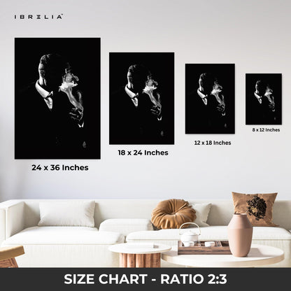 The Gentleman Smoke Wall Frame | 4K Ultra Wrap Frame Wall Art in Pakistan | IBRELIA™ - IBRELIA