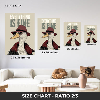 Everything Is Fine Wall Frame | 4K Ultra Wrap Frame Wall Art in Pakistan | IBRELIA™ - IBRELIA