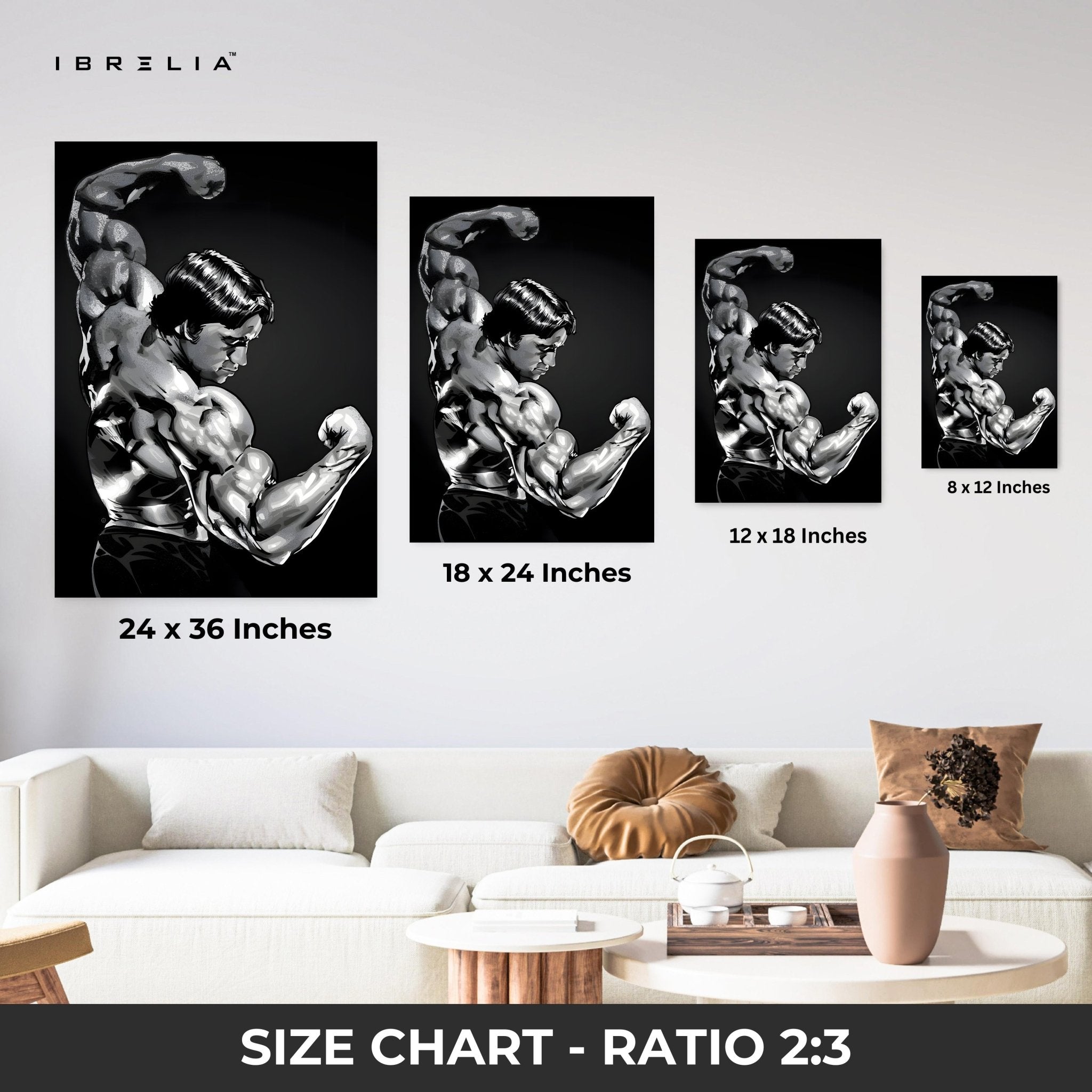 Arnold Schwarzenegger Bodybuilding Wall Art – Strength in Motion | IBRELIA™ - IBRELIA