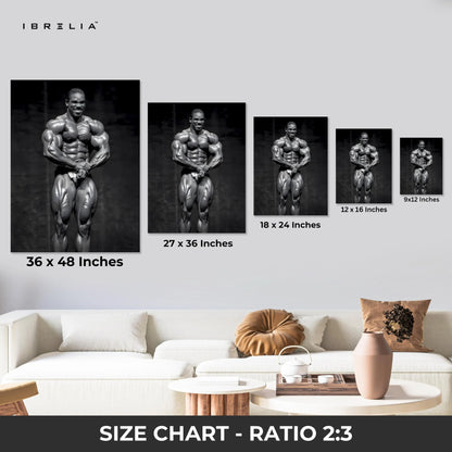 Bodybuilding Legends Power 3 Panel 4K Ultra HD Wall Art in Pakistan | IBRELIA™ IBRELIA