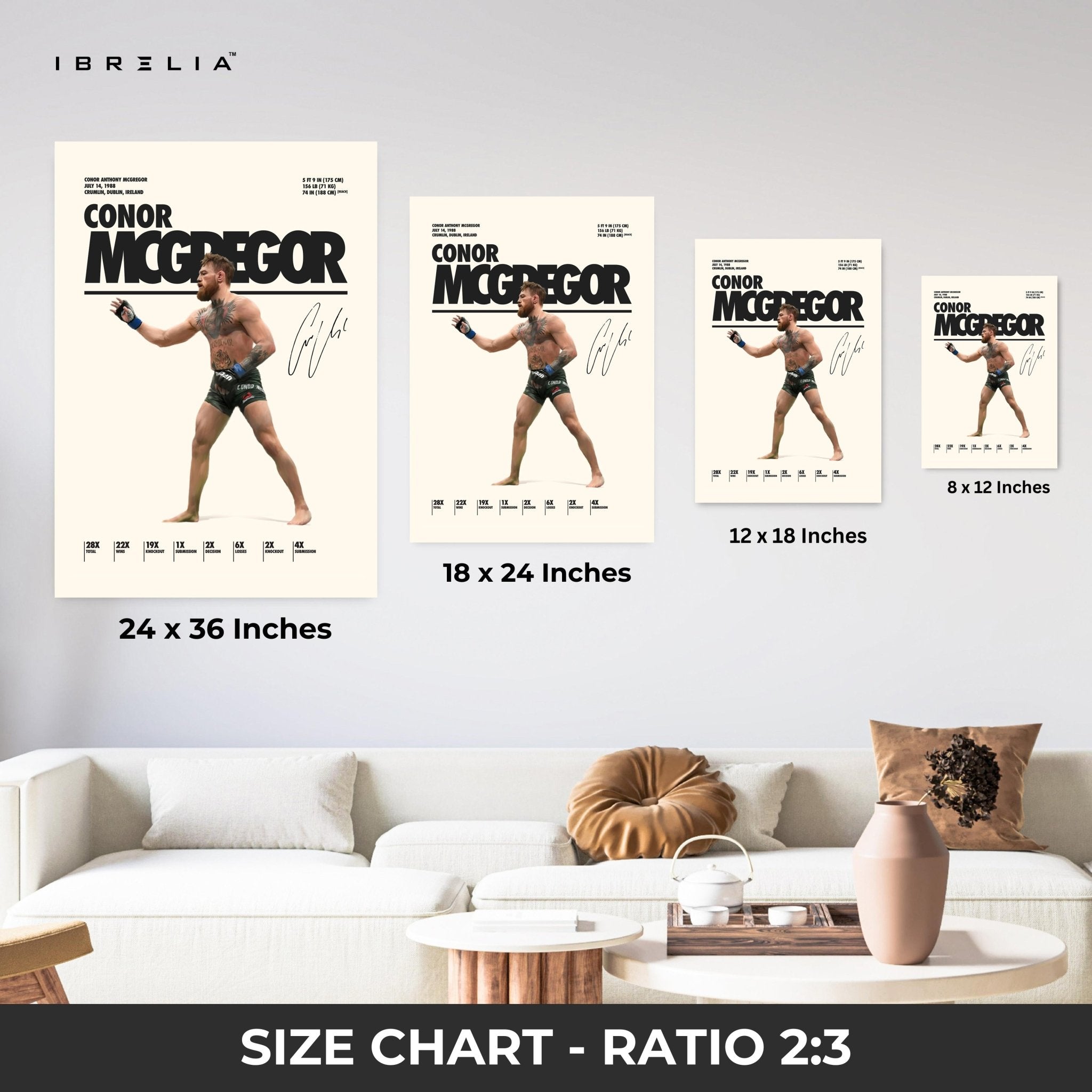 Conor McGregor UFC Champion – 4K Ultra Wrap Frame Wall Art in Pakistan | IBRELIA™ - IBRELIA