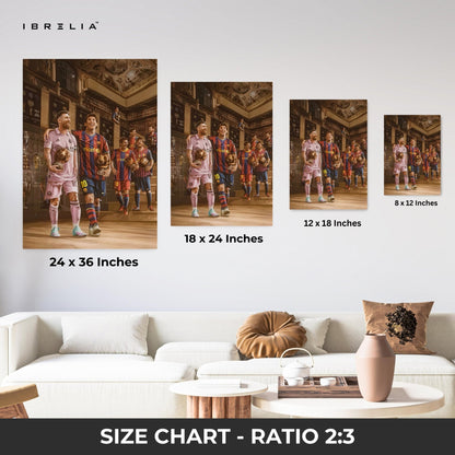Lionel Messi Wall Art – Ballon d’Or Legacy Edition | IBRELIA™ - IBRELIA