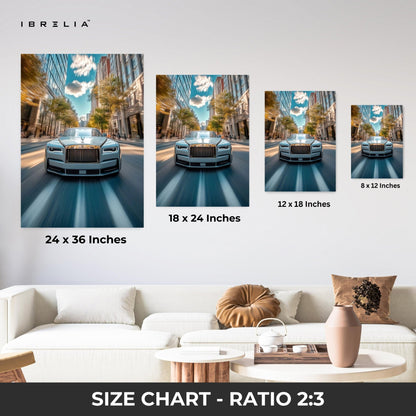 Rolls Royce Speed Motion – 4K Ultra Wrap Frame Wall Art in Pakistan | IBRELIA™ - IBRELIA