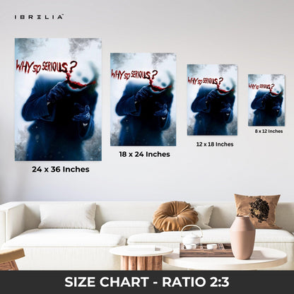 Why So Serious? Wall Frame | 4K Ultra Wrap Frame Wall Art in Pakistan | IBRELIA™ - IBRELIA