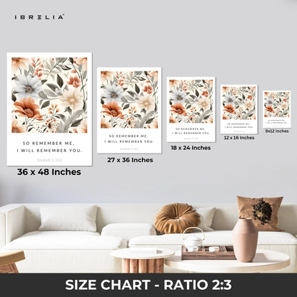 Quran Reminder Floral Islamic Quotes 3 Panel 4K Ultra HD Wall Art in Pakistan | IBRELIA™ IBRELIA