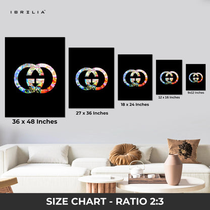 Gucci Snake Luxury Fashion 3 Panel 4K Ultra HD Wall Art in Pakistan | IBRELIA™ IBRELIA