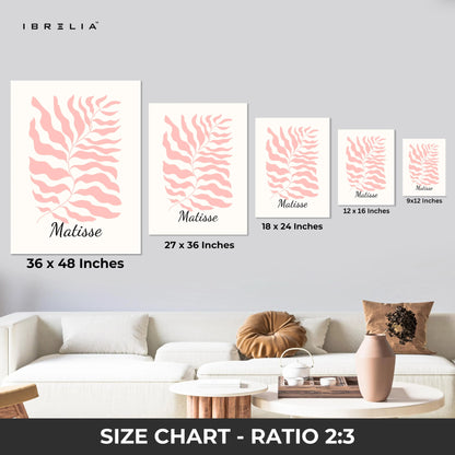 Matisse Pink Collection 3 Panel 4K Ultra HD Wall Art in Pakistan | IBRELIA™ IBRELIA