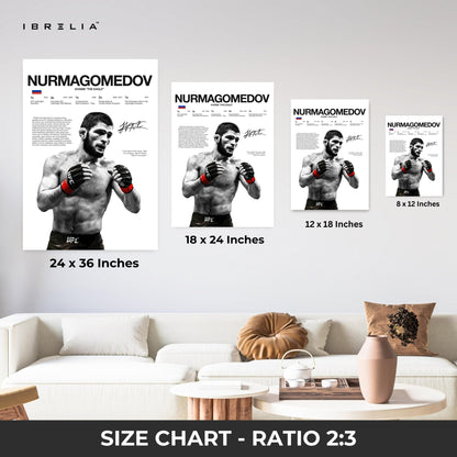 Khabib Nurmagomedov “The Eagle” – UFC Champion 4K Ultra Wrap Frame Wall Art in Pakistan | IBRELIA™ - IBRELIA