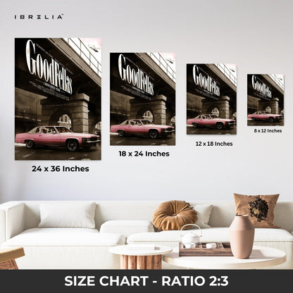 Goodfellas – Pink Cadillac Edition 4K Ultra Wrap Frame Wall Art in Pakistan | IBRELIA™ - IBRELIA