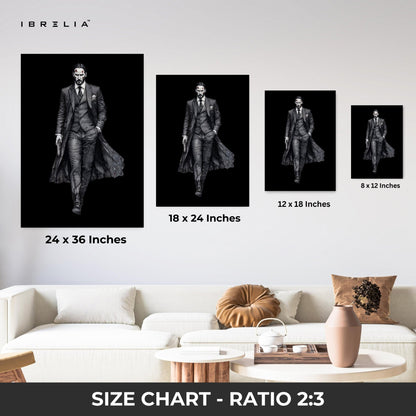 John Wick – 4K Ultra Wrap Frame Wall Art in Pakistan | IBRELIA™ - IBRELIA