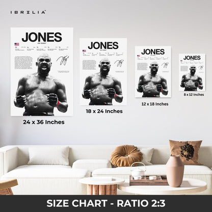 Jon Jones “Bones” – UFC Champion 4K Ultra Wrap Frame Wall Art in Pakistan | IBRELIA™ - IBRELIA