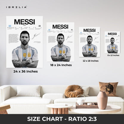 Lionel Messi – The GOAT Edition 4K Ultra Wrap Frame Wall Art in Pakistan | IBRELIA™ - IBRELIA