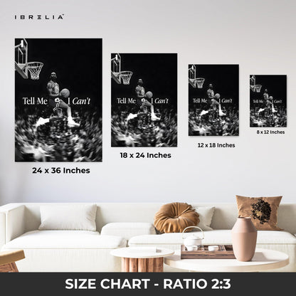 Michael Jordan “Tell Me I Can’t” – 4K Ultra Wrap Frame Wall Art in Pakistan | IBRELIA™ - IBRELIA