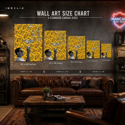 The Wolf of Wall Street Money Rain Canvas Wall Art – Premium Movie Inspired Wrapped Wall Decor | IBRELIA™