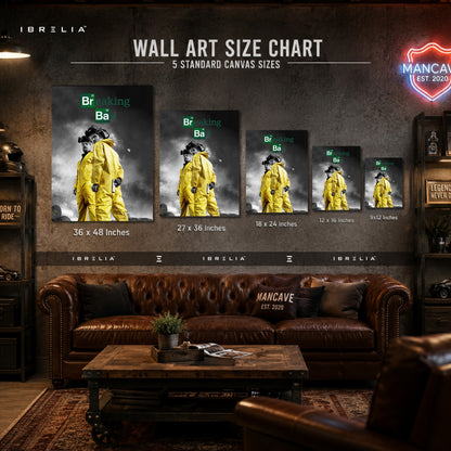 Breaking Bad Walter White & Jesse Pinkman Canvas Wall Art – Breaking Bad TV Series Canvas Print | Heisenberg Pop Culture Wall Decor | IBRELIA™