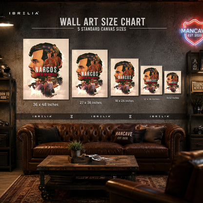 Narcos: Rise of the Cartels Premium Wall Art – Netflix Inspired 4K Wrapped MDF Frame | IBRELIA™