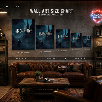 Harry Potter Dark Castle Wall Art – Premium Wrapped MDF Wall Decor | IBRELIA™