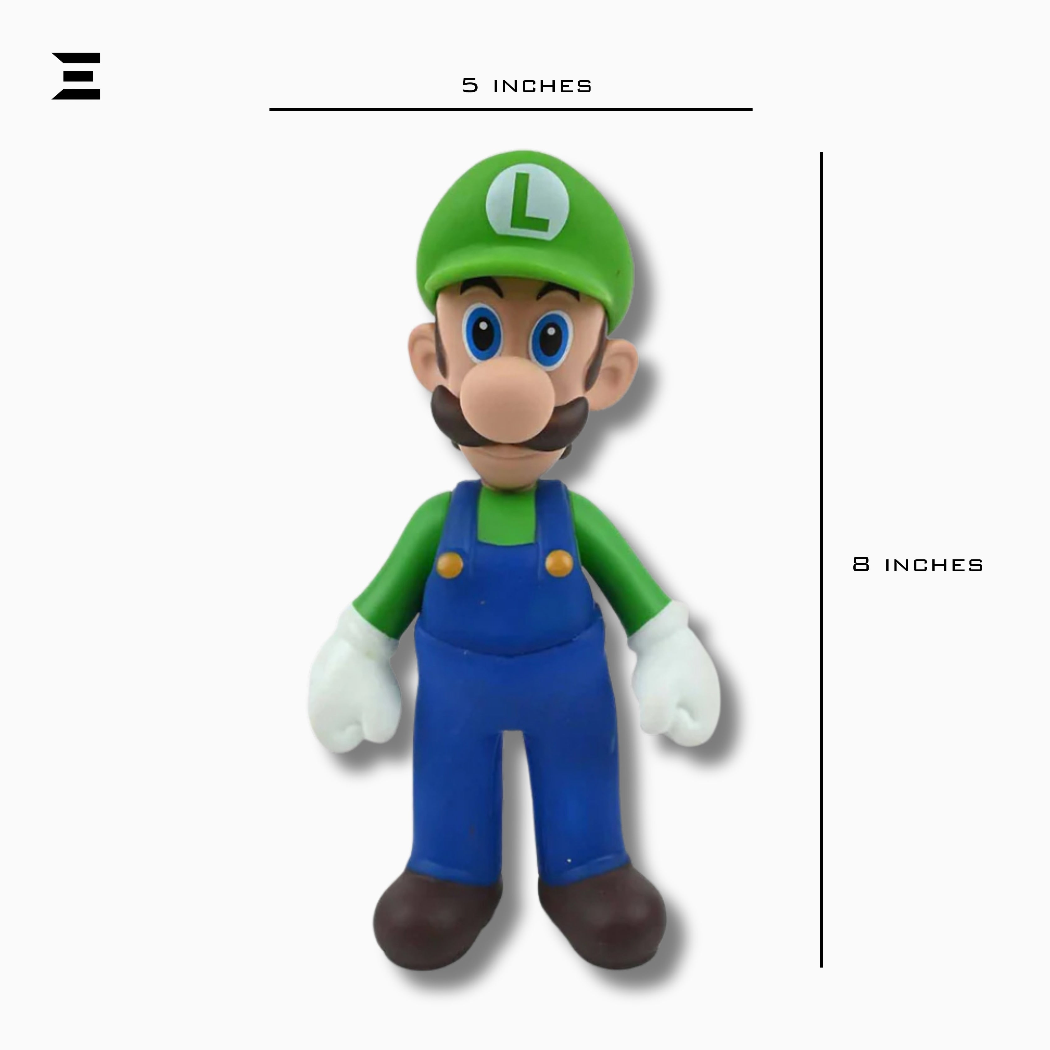 Luigi Vinyl Figure Toy 8 Inch Game Character Collectible | Mario Series | IBRELIA™ IBRELIA