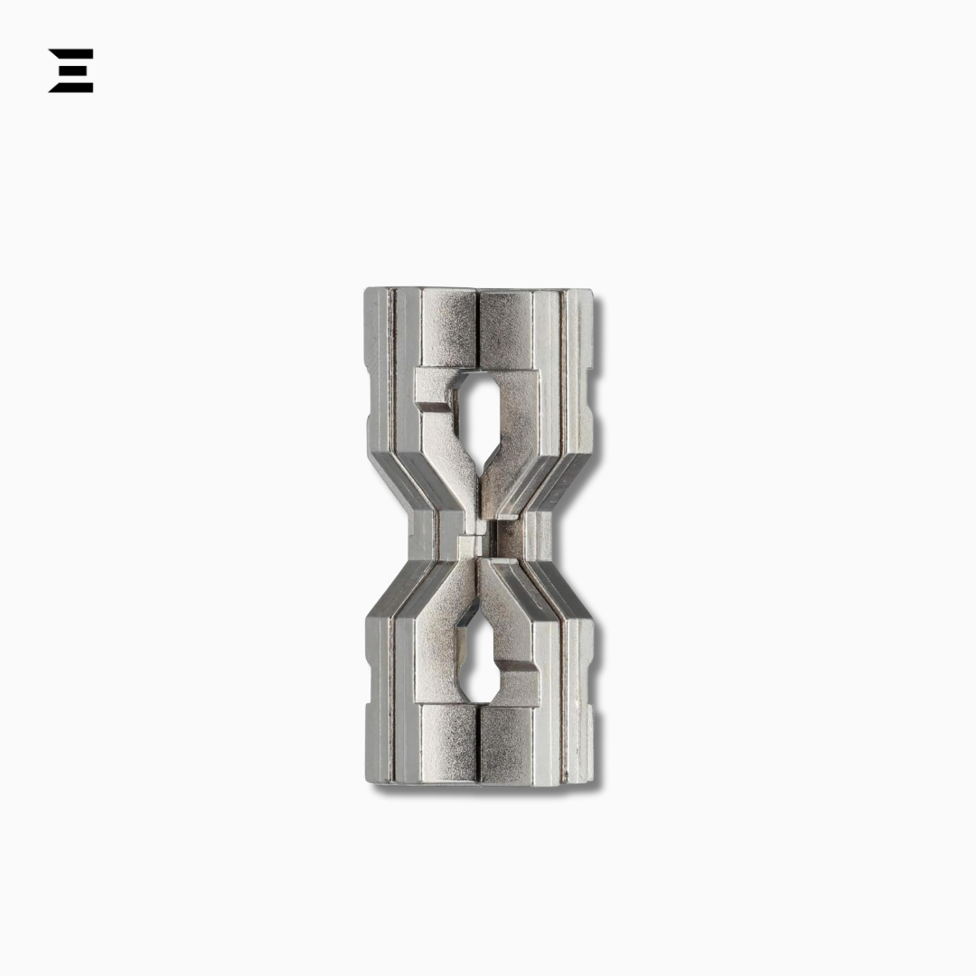 Hanayama Huzzle Hourglass Puzzle | Level 6 Cast Metal Brainteaser IBRELIA