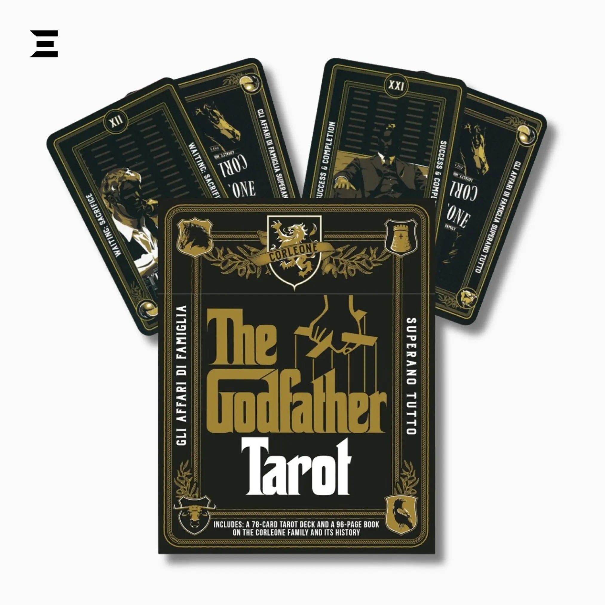 The Godfather Tarot – 78 - Card Deck with Companion Book on the Corleone Family - IBRELIA
