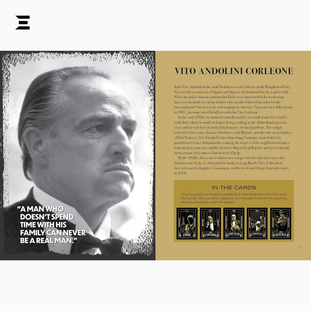 The Godfather Tarot – 78-Card Deck with Companion Book on the Corleone Family IBRELIA