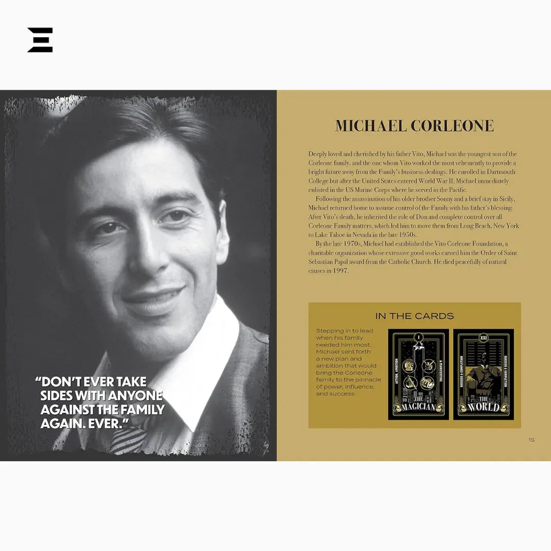 The Godfather Tarot – 78-Card Deck with Companion Book on the Corleone Family IBRELIA
