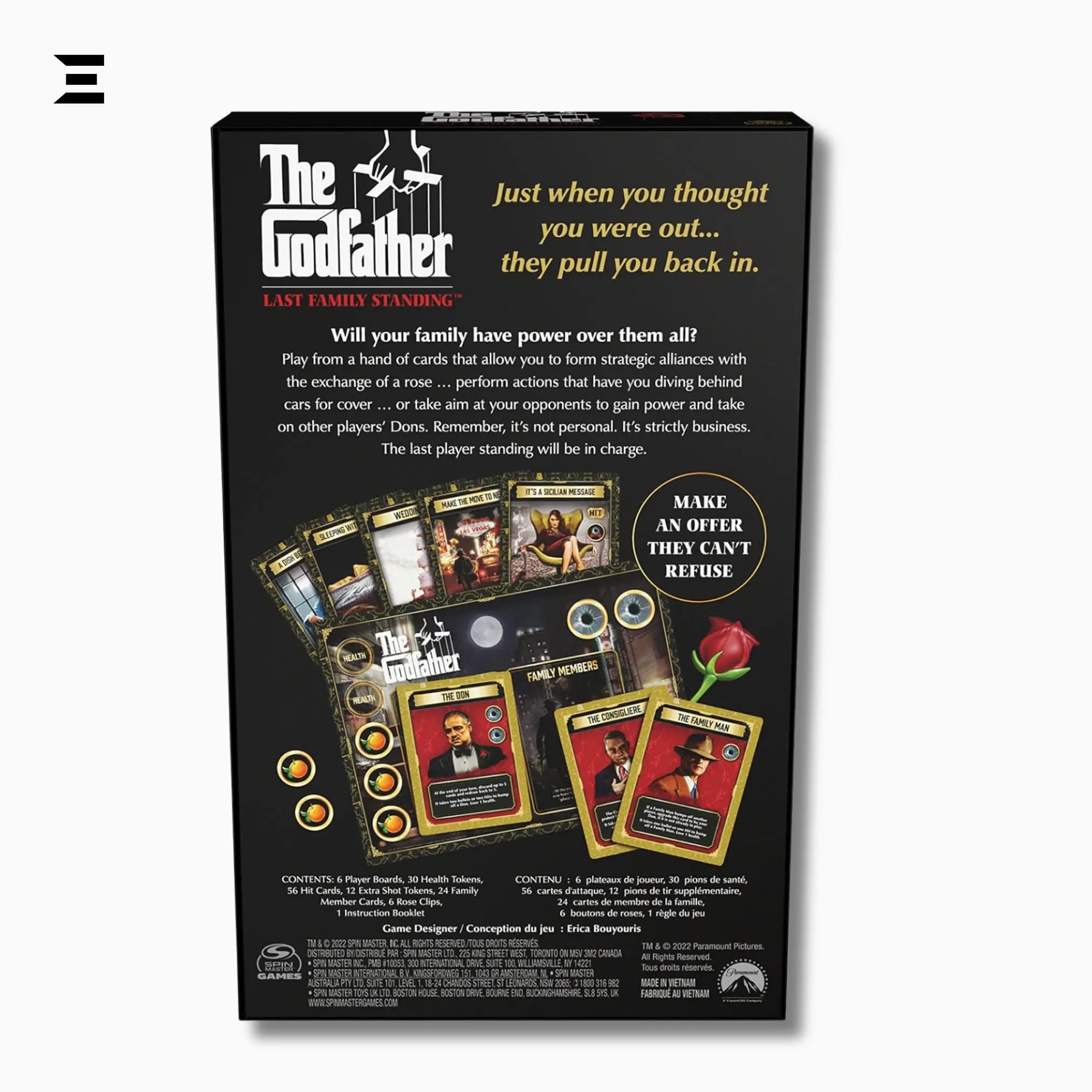 The Godfather: Last Family Standing – Multiplayer Party Card & Board Game - IBRELIA