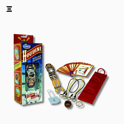ThinkFun Houdini Brainteaser Escape Puzzle Game – 40 Challenges (Multicolour) IBRELIA