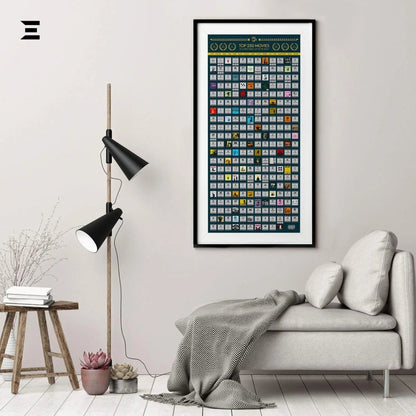 Top 250 Movies Scratch - Off Bucket List Poster – XXL 40x18" - IBRELIA