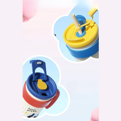 Twilight Ice Fighter Cup 750ML | Cute Puppy Straw Tumbler with Handle | IBRELIA™ IBRELIA