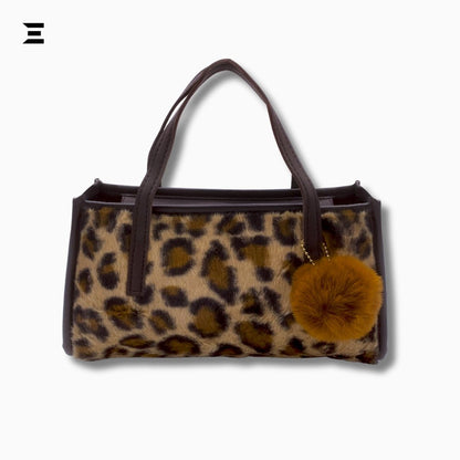 Leopard Faux Fur Tote Bag | Premium Shoulder & Crossbody Bag for Women - IBRELIA™ - IBRELIA