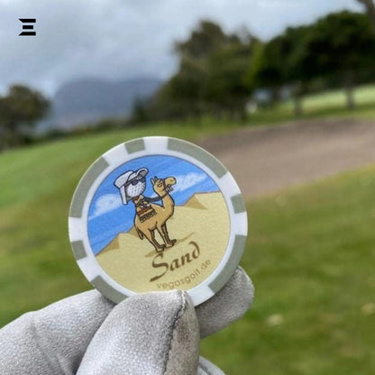 Vegas Golf VIP Edition – 19 Chip On-Course Golf Game with Deluxe Tee Bag IBRELIA
