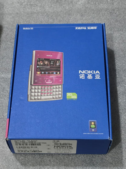 Nokia X5-01 Azure Blue (Brand New – Complete Box) | Original Rare Nokia QWERTY Slider Phone | Collector's Edition