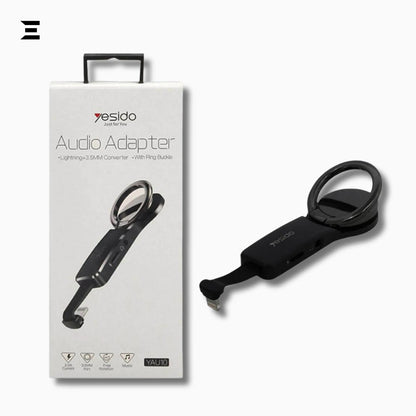 Yesido YAU09 Lightning to AUX & Lightning Audio Adapter with Ring Buckle - IBRELIA