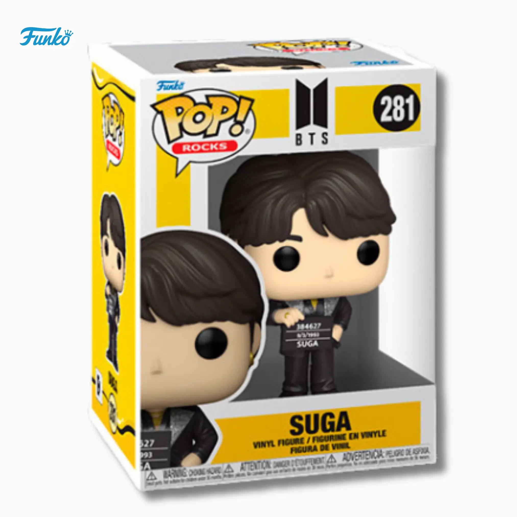 Funko Pop! Rocks: BTS – SUGA 281 Vinyl Figure (4 - Inch) - IBRELIA